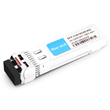 SFP-CW10G59-80C 10G CWDM SFP + 1590nm 80km LC SMF DDM Transceptor Módulo