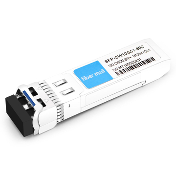 SFP-CW10G51-80C 10G CWDM SFP + 1510nm 80km LC SMF DDM Transceptor Módulo