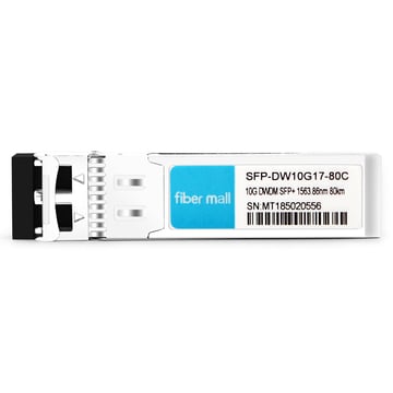 SFP-DW10G17-80C 10G DWDM SFP + C17 100 جيجا هرتز 1563.86 نانومتر 80 كيلومتر LC SMF DDM وحدة الإرسال والاستقبال