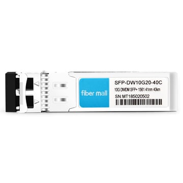 MRV SFP-10GDWER-20 متوافق مع 10G DWDM SFP + C20 100 جيجا هرتز 1561.41 نانومتر 40 كيلومتر LC SMF DDM وحدة الإرسال والاستقبال