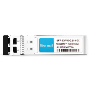 Парча 10G-SFPP-ZRD-1560.60 совместимый 10G DWDM SFP + C21 100 ГГц 1560.60 нм 80 км LC SMF модуль приемопередатчика DDM