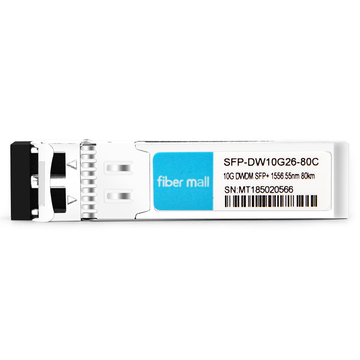 Extremes DWDM-SFP10G-56.55-kompatibles 10G DWDM SFP + C26 100GHz 1556.55nm 80 km LC SMF DDM-Transceiver-Modul