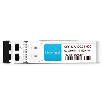 Extremes DWDM-SFP10G-52.52-kompatibles 10G DWDM SFP + C31 100GHz 1552.52nm 80 km LC SMF DDM-Transceiver-Modul