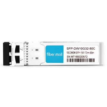 HPEDWDM-SFP10G-51.72-80互換性のある10GDWDM SFP + C32 100GHz 1551.72nm 80km LC SMFDDMトランシーバーモジュール