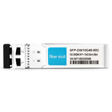 Парча 10G-SFPP-ZRD-1540.55 совместимый 10G DWDM SFP + C46 100 ГГц 1540.55 нм 80 км LC SMF модуль приемопередатчика DDM