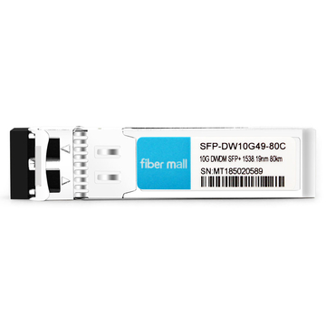 アリスタネットワークスSFP-10G-DZ-38.19互換性のある10GDWDM SFP + C49 100GHz 1538.19nm 80km LC SMFDDMトランシーバーモジュール