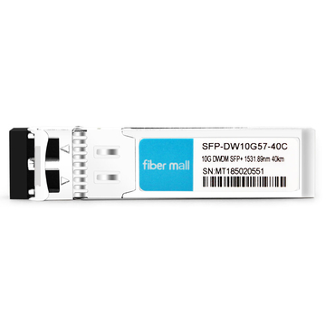 Brocade10G-SFPP-ZRD-1531.89互換性のある10GDWDM SFP + C57 100GHz 1531.89nm 40km LC SMFDDMトランシーバーモジュール