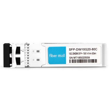 Extrême DWDM-SFP10G-61.41 Compatible 10G DWDM SFP + C20 100GHz 1561.41nm 80km Module émetteur-récepteur LC SMF DDM