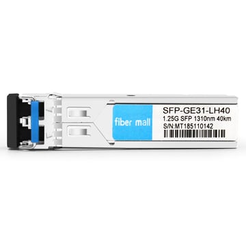 Alcatel-Lucent SFP-GIG-LH40 Compatible 1000Base LH SFP 1310nm 40km LC SMF DDM Module émetteur-récepteur