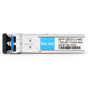 Arista Networks SFP-1G-EX-40 متوافق مع 1000Base EX SFP 1310nm 40km LC SMF DDM Transceiver Module