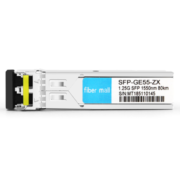 Allied Telesis AT-SPLX80 kompatibles 1000Base SFP ZX 1550 nm 80 km LC SMF DDM Transceiver-Modul