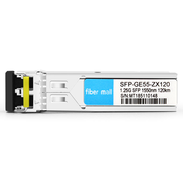 Arista Networks SFP-1G-EZX-120 Kompatibles 1000Base SFP EZX 1550nm 120km LC SMF DDM Transceiver Modul