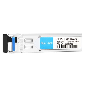 Avaya AA1419082-E5 compatível 100Base BX BIDI SFP TX1310nm / RX1550nm 10km LC SMF DDM Transceiver Module