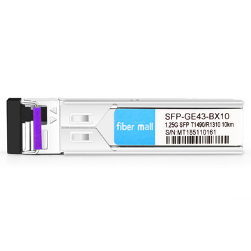 Module émetteur-récepteur Netgear SFP-GE-BX 1000Base BX BIDI SFP TX1490nm / RX1310nm 10 km LC SMF DDM compatible