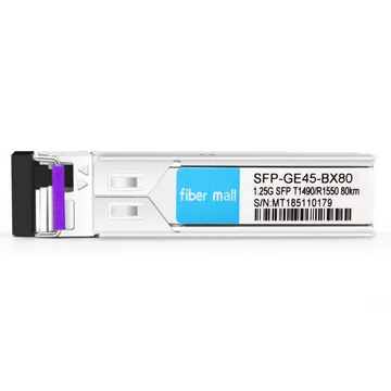 Huawei SFP-GE-ZBXD1 Compatible 1000Base BX BIDI SFP TX1490nm / RX1550nm 80km LC SMF DDM Módulo transceptor