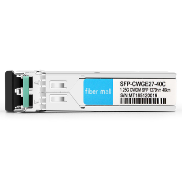 Alcatel-Lucent SFP-GIG-27CWD40 Compatible 1.25G CWDM SFP 1270nm 40km LC SMF DDM Módulo transceptor