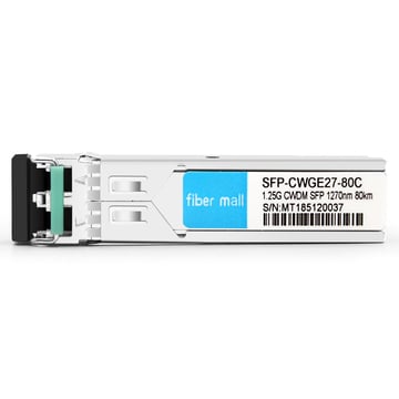 Ciena CWDM-SFP8-1270 Compatible 1.25G CWDM SFP 1270nm 80km LC SMF DDM Módulo transceptor