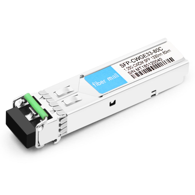 SFP-CWGE33-80C 1.25G CWDM SFP 1330nm 80km LC SMF DDM Transceiver Module