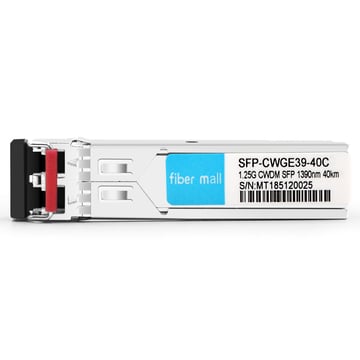 Alcatel-Lucent SFP-GIG-39CWD40 Compatible 1.25G CWDM SFP 1390nm 40km LC SMF DDM Módulo transceptor