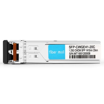 SFP-CWGE41-20C 1.25G CWDM SFP 1410nm 20km LC SMF DDM Transceptor Módulo