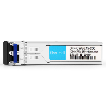 Arista Networks SFP-1G-CW-1450-20 Совместимый модуль приемопередатчика 1.25G CWDM SFP 1450 нм 20 км LC SMF DDM