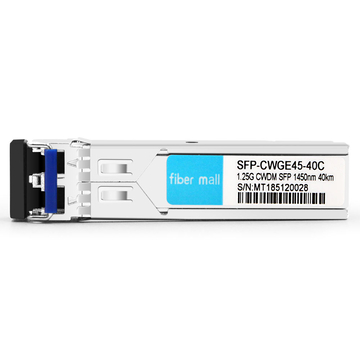 Alcatel-Lucent SFP-GIG-45CWD40 متوافق مع 1.25G CWDM SFP 1450nm 40km LC SMF DDM Transceiver Module