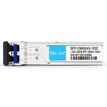 Ciena CWDM-SFP11-1450 Compatible 1.25G CWDM SFP 1450nm 110km LC SMF DDM Transceiver Module