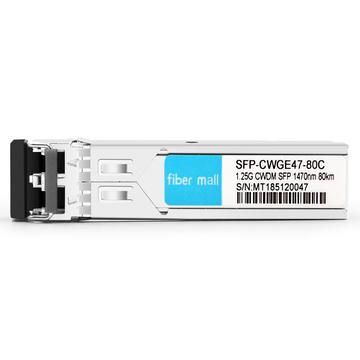 وحدة الإرسال والاستقبال Arista Networks SFP-1G-CZ-1470 متوافقة مع 1.25G CWDM SFP 1470nm 80km LC SMF DDM