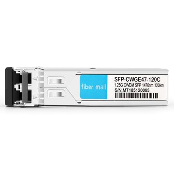 Alcatel-Lucent 3HE00070AA совместимый модуль приемопередатчика 1.25G CWDM SFP 1470 нм 120 км LC SMF DDM