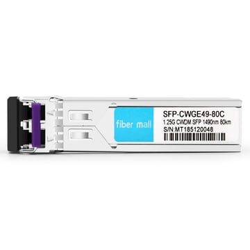 Alcatel-Lucent SFP-GIG-49CWD60 متوافق مع 1.25G CWDM SFP 1490nm 70km LC SMF DDM Transceiver Module