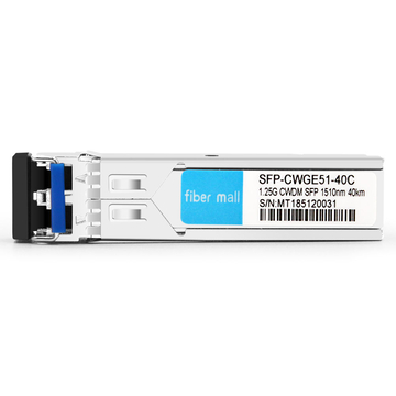 Alcatel-Lucent SFP-GIG-51CWD40 Compatible 1.25G CWDM SFP 1510nm 40km LC SMF DDM Módulo transceptor