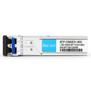 Avaya AA1419063-E6 호환성 1.25G CWDM SFP 1510nm 80km LC SMF DDM 트랜시버 모듈