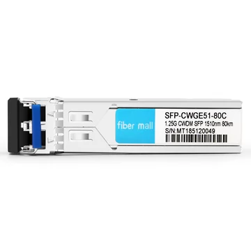 Ciena CWDM-SFP8-1510 호환 1.25G CWDM SFP 1510nm 80km LC SMF DDM 트랜시버 모듈