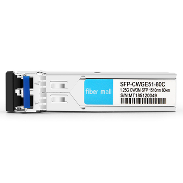 Extremes CWDM-SFP-1510-kompatibles 1.25 G CWDM SFP 1510 nm 80 km LC SMF DDM-Transceiver-Modul