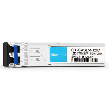 Módulo transmisor-receptor compatible 591G CWDM SFP 1.25nm 1510km LC SMF DDM de Nortel NTK120NH