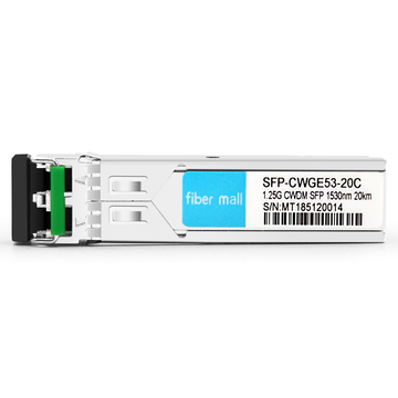 Arista Networks SFP-1G-CW-1530-20 Compatible 1.25G CWDM SFP 1530nm 20km LC SMF DDM Module émetteur-récepteur