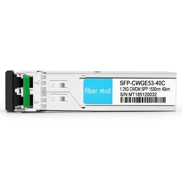 Alcatel-Lucent SFP-GIG-53CWD40 Compatível 1.25G CWDM SFP 1530nm 40km LC SMF DDM Transceiver Module