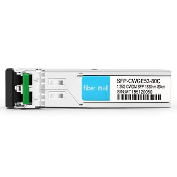 Alcatel-Lucent SFP-GIG-53CWD60 متوافق مع 1.25G CWDM SFP 1530nm 70km LC SMF DDM Transceiver Module