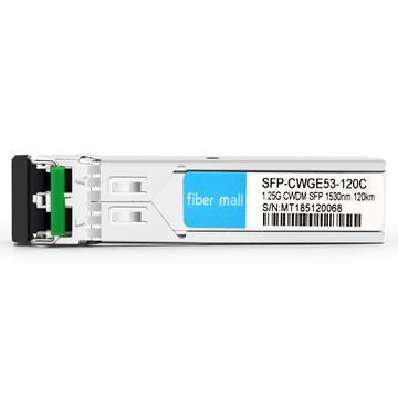 SFP-CWGE53-120C 1.25G CWDM SFP 1530nm 120km LC SMF DDM Transceptor Módulo