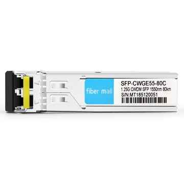 Парча E1MG-CWDM80-1550 совместимый 1.25G CWDM SFP 1550 нм 80 км LC SMF DDM модуль приемопередатчика