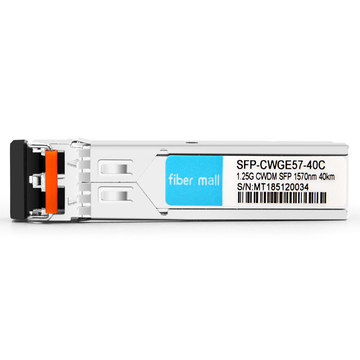 Alcatel-Lucent SFP-GIG-57CWD40 متوافق مع 1.25G CWDM SFP 1570nm 40km LC SMF DDM Transceiver Module