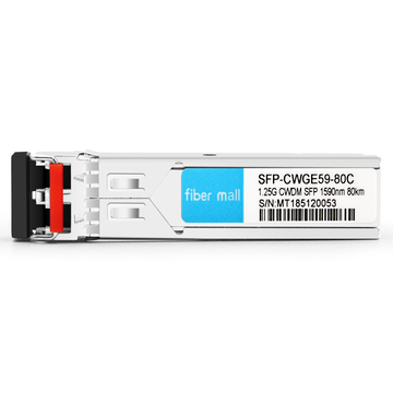 Módulo transmisor-receptor compatible 1591G CWDM SFP 1.25nm 1591km LC SMF DDM de Huawei CWDM-SFPGE-80