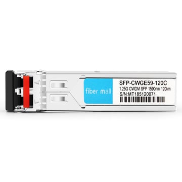 NetgearCWDM-SFP1G-EZX互換1.25GCWDM SFP 1590nm 120km LC SMFDDMトランシーバーモジュール