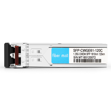 Alcatel-Lucent 3HE00070AH Compatible 1.25G CWDM SFP 1610nm 120km LC SMF DDM Transceiver Module