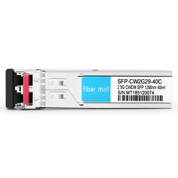 SFP-CW2G29-40C 2.5G CWDM SFP 1290nm 40km LC SMF DDM Transceiver Module