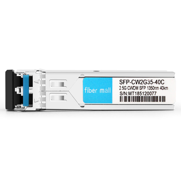 SFP-CW2G35-40C 2.5G CWDM SFP 1350nm 40km LC SMF DDM 트랜시버 모듈