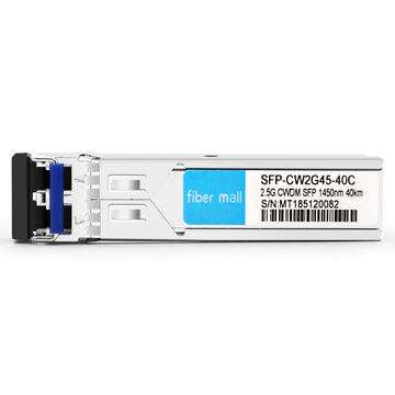 SFP-CW2G45-40C 2.5G CWDM SFP 1450nm 40km LC SMF DDM Transceiver Module