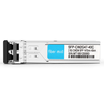 SFP-CW2G47-40C 2.5G CWDM SFP 1470nm 40km LC SMF DDM وحدة الإرسال والاستقبال