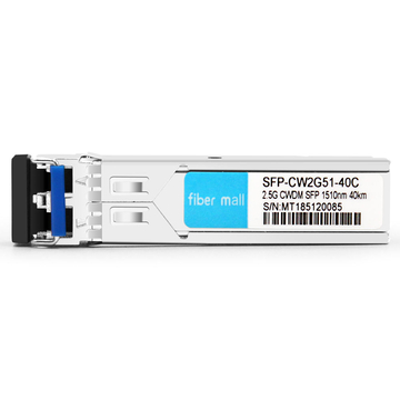 SFP-CW2G51-40C 2.5G CWDM SFP 1510nm 40km LC SMF DDM Transceptor Módulo