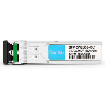 SFP-CW2G53-40C 2.5G CWDM SFP 1530nm 40km LC SMF DDM Transceptor Módulo